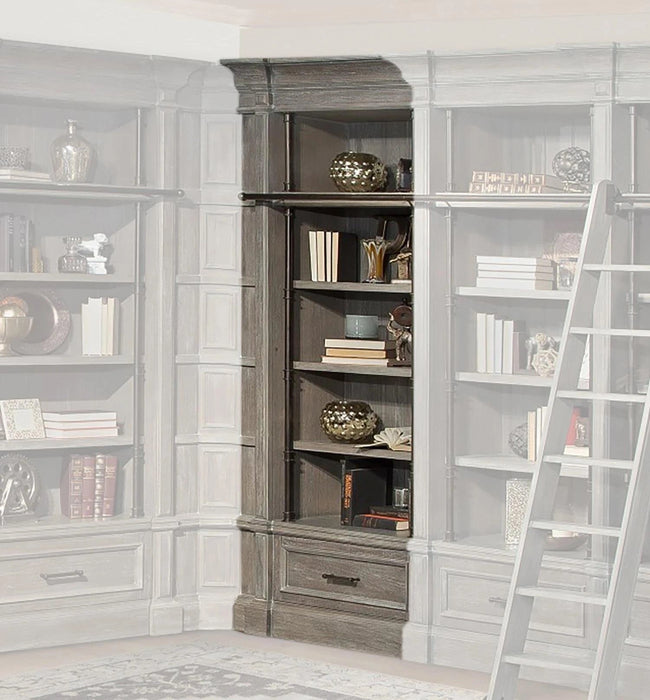 Parker House Gramercy Park Museum Bookcase Extension in Vintage Burnished Smoke