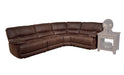 Parker House Pegasus 4pc Power Recliner Sectional in Dark Kahlua