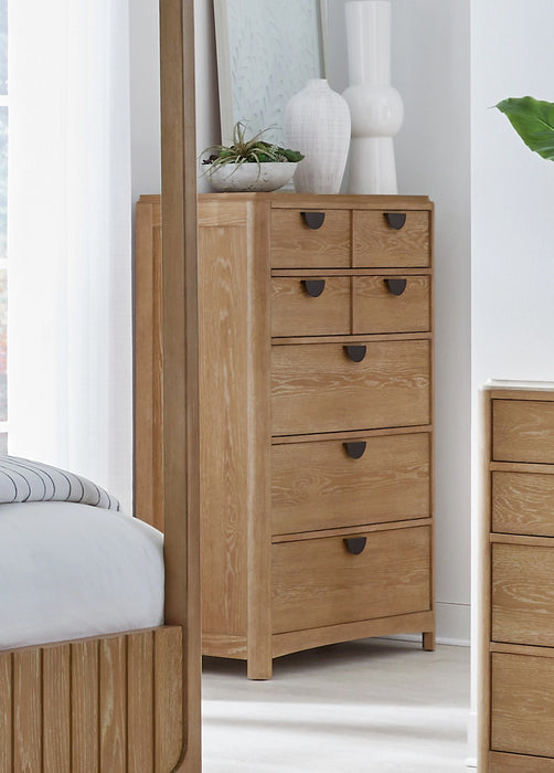 Parker House Escape - Bedroom King Panel Bed 2 Nightstands Dresser with Mirror and Chest
