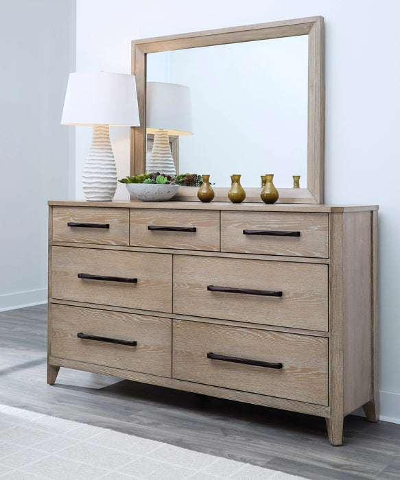 Parker House Breckenridge - Bedroom Queen Bed 2 Nightstands and Dresser with Mirror