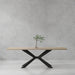 Parker House Crossings - Monaco Dining 84 Inch Rectangular Dining Table with 4 Upholstered Chairs