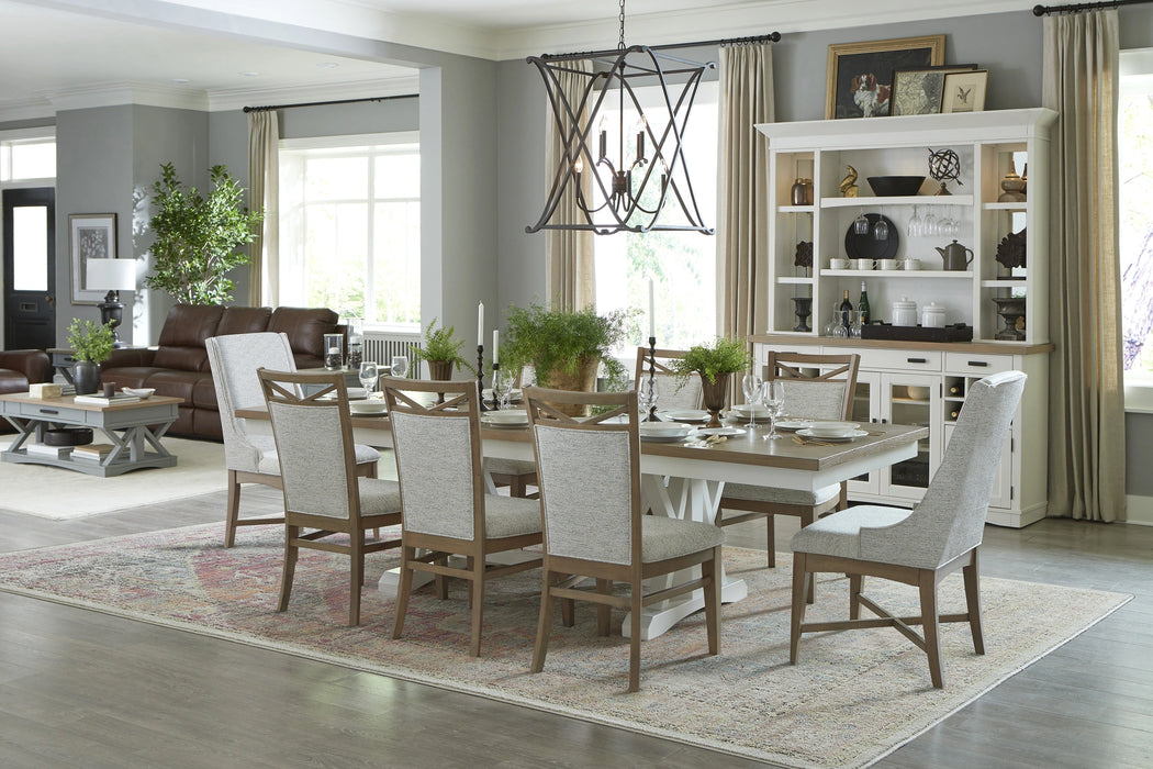 Parker House Americana Modern Dining 88 inch Trestle Extendable Dining Table