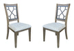 Parker House Sundance Dining - Sandstone Grid Dining Chair Two Pack