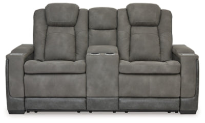 Next-Gen DuraPella Power Reclining Loveseat with Console - Great Lake Furnishings  (MI)