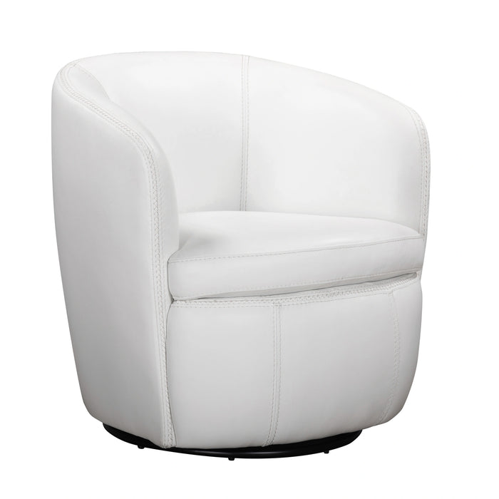 Parker Living Barolo 100% Italian Leather Swivel Club Chair Two Pack