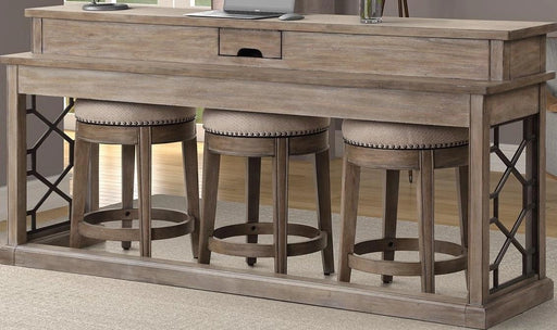Parker House Sundance Everywhere Console with 3 Stools in Sandstone