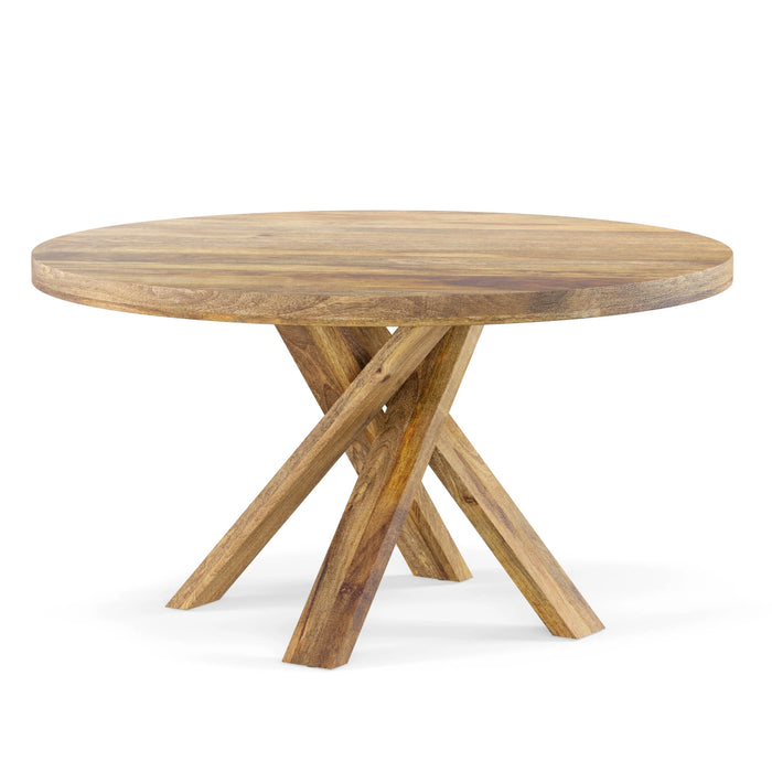 Parker House Crossings - Downtown Dining 60 Inch Round Dining Table With 4 Upholstered Chairs