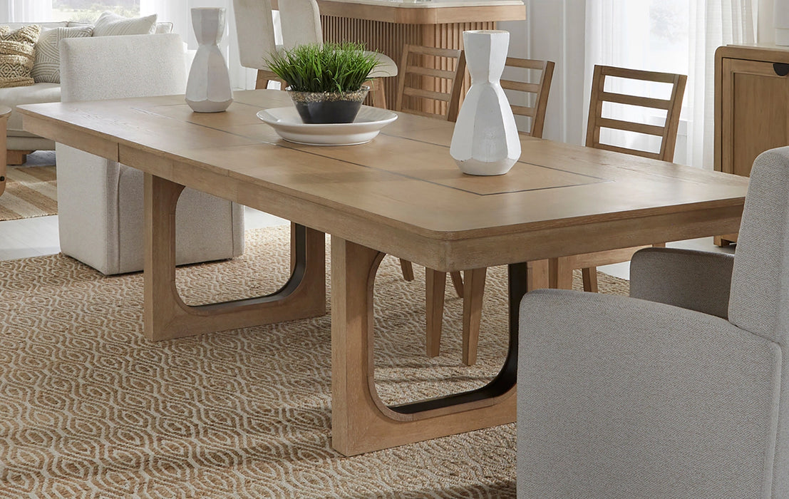 Parker House Escape - Dining 84 Inch Rectangular Extendable Table With 8 Chairs and Server
