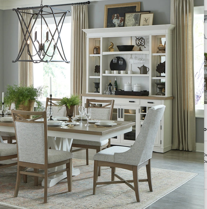 Parker House Americana Modern Dining 69 inch Buffet and Hutch with Quartz Insert