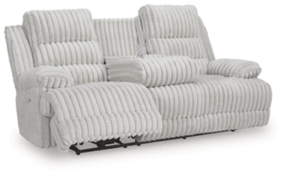 Rhines Falls Power Reclining Sofa with Drop Down Table - Great Lake Furnishings  (MI)