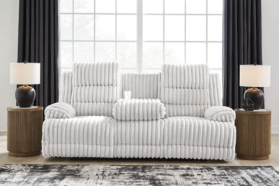 Rhines Falls Power Reclining Sofa with Drop Down Table - Great Lake Furnishings  (MI)