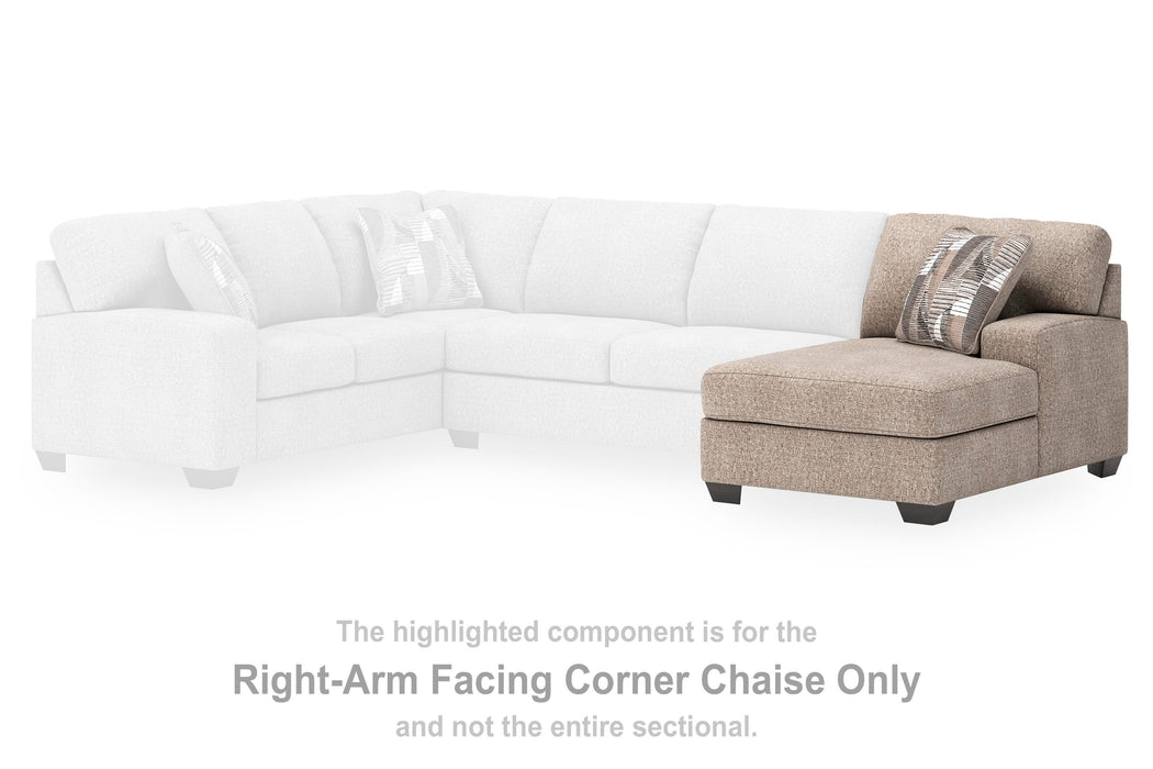 Newellen Sectional with Chaise - Great Lake Furnishings  (MI)