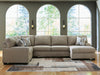 Newellen Sectional with Chaise - Great Lake Furnishings  (MI)