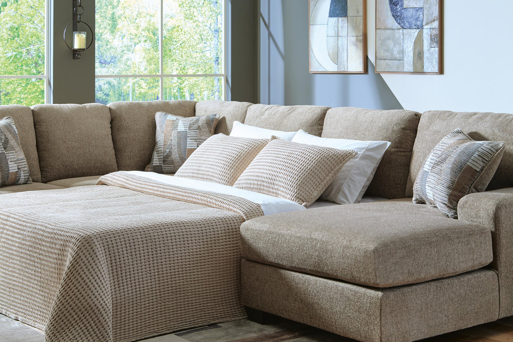 Newellen Sleeper Sectional with Chaise - Great Lake Furnishings  (MI)