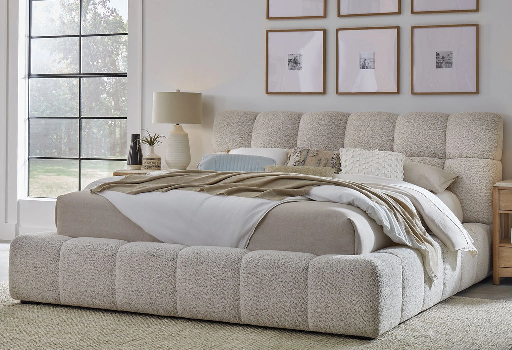 Parker Living Sleep Escape - Fluffy River Rock Queen Upholstered Bed