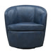 Parker Living Barolo 100% Italian Leather Swivel Club Chair Two Pack