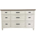 Parker House Americana Modern Bedroom Queen Shelter Bed 2 Nightstands and Dresser with Mirror