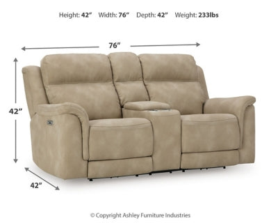 Next-Gen DuraPella Power Reclining Loveseat with Console - Great Lake Furnishings  (MI)