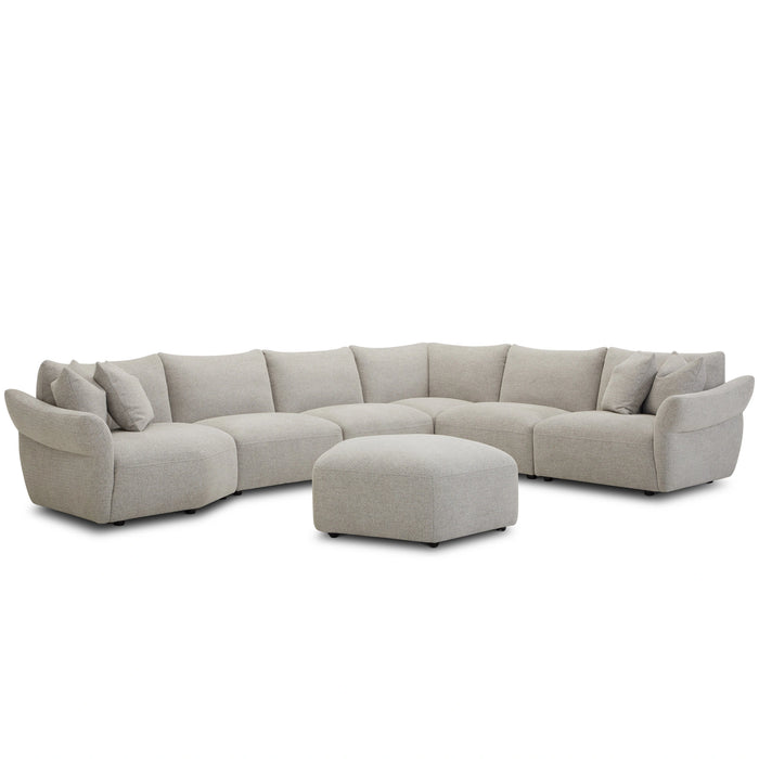 Parker Living Playful - Canes Cobblestone Ottoman with Casters