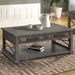 Parker House Sundance - Smokey Grey Cocktail Table with 2 End Tables and Console Table
