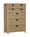 Parker House Escape - Bedroom 5 Drawer Chest with Cedar Bottom