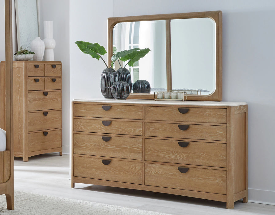 Parker House Escape - Bedroom King Poster Bed 2 Nightstands Dresser with Mirror and Chest