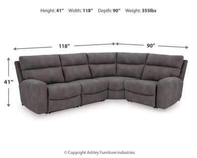 Next-Gen DuraPella Power Reclining Sectional - Great Lake Furnishings  (MI)