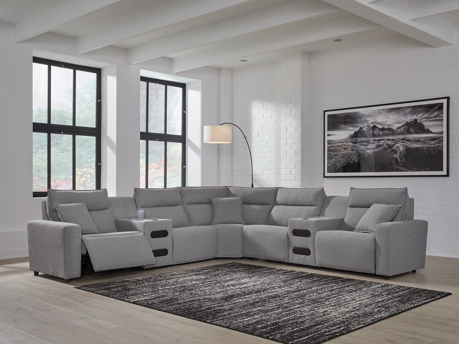 Modmax II Power Reclining Sectional with Audio Consoles - Great Lake Furnishings  (MI)