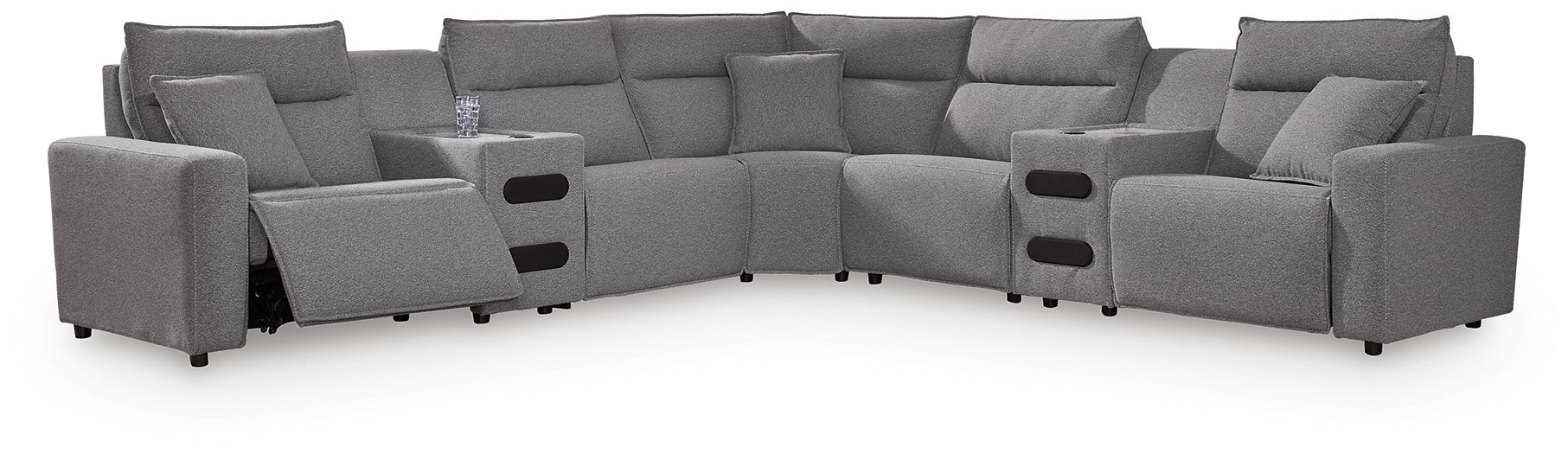 Modmax II Power Reclining Sectional with Audio Consoles - Great Lake Furnishings  (MI)