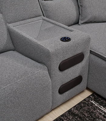 Modmax II Power Reclining Sectional with Audio Consoles - Great Lake Furnishings  (MI)
