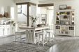 Parker House Americana Modern Dining 72 inch Island Counter Height Extendable Dining Table