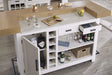 Parker House Americana Modern Dining 78 inch Bar with Quartz Insert
