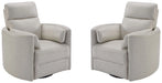 Parker Living Radius - Powered By Freemotion Cordless Power Swivel Glider Recliner Two Pack