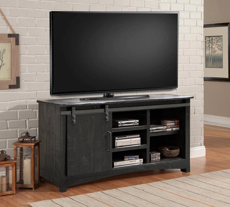 Parker House Durango Console with Sliding Door in Rustic Dark Pine