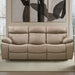 Parker Living Theon - Stokes Toffee Manual Reclining Sofa with Drop Down Table