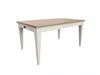 Parker House Americana Modern Dining Rectangular Extendable Dining Table with 6 Upholstered Dining Chairs