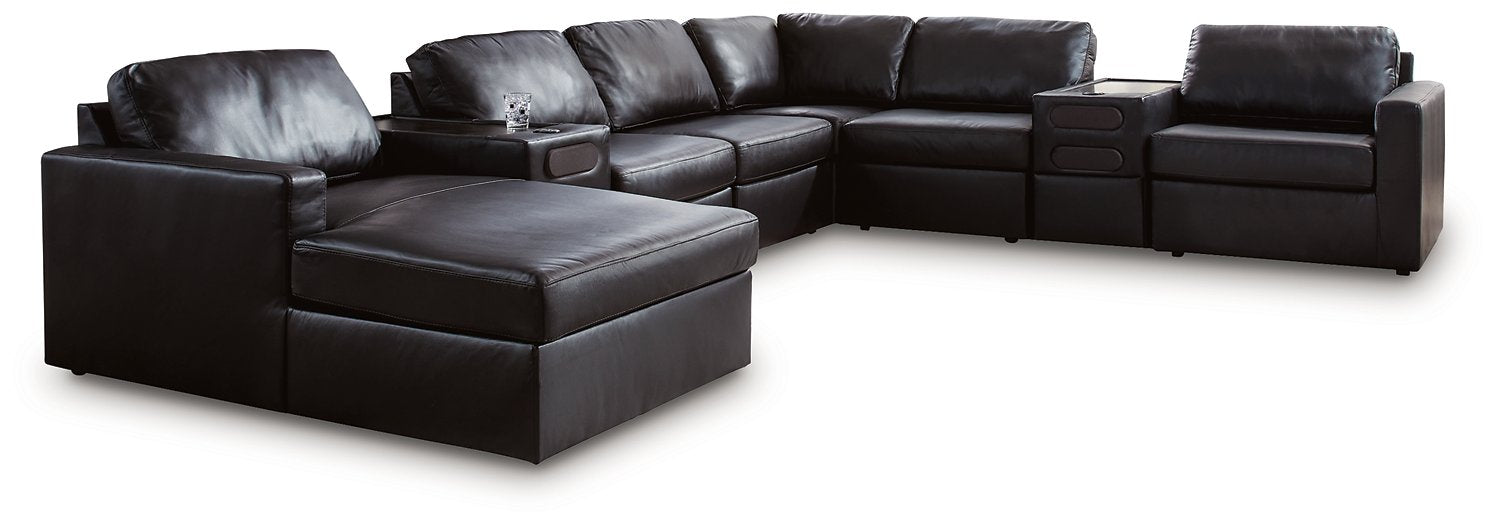 Modmax II Sectional with Chaise and Audio Consoles - Great Lake Furnishings  (MI)