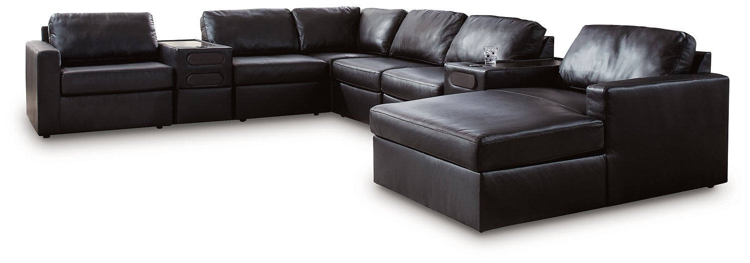 Modmax II Sectional with Chaise and Audio Consoles - Great Lake Furnishings  (MI)