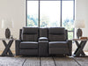 Mackmenville Reclining Loveseat with Console - Great Lake Furnishings  (MI)