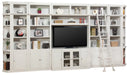 Parker House Boca 9-Piece Library Wall in Cottage White