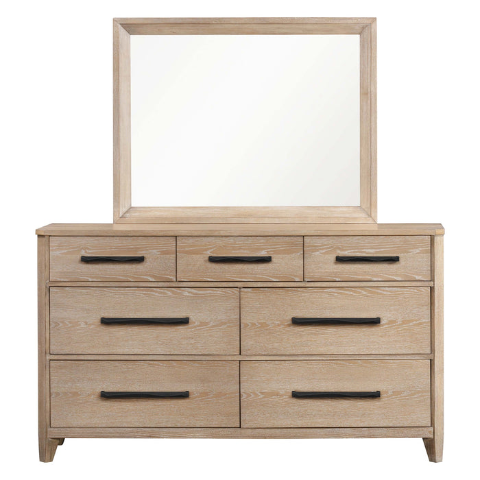 Parker House Breckenridge - Bedroom Queen Bed 2 Nightstands Dresser with Mirror and Chest