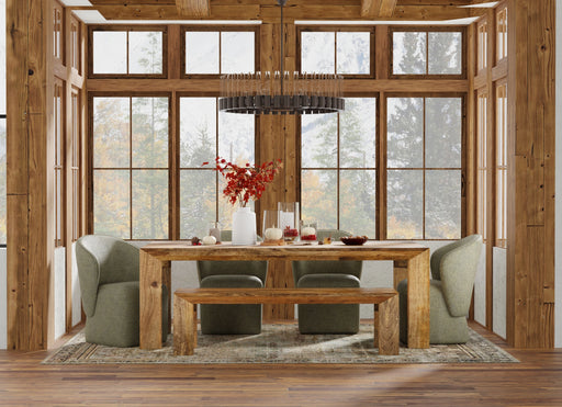 Parker House Crossings - Downtown Dining 86 Inch Rectangular Dining Table With 4 Upholstered Chairs