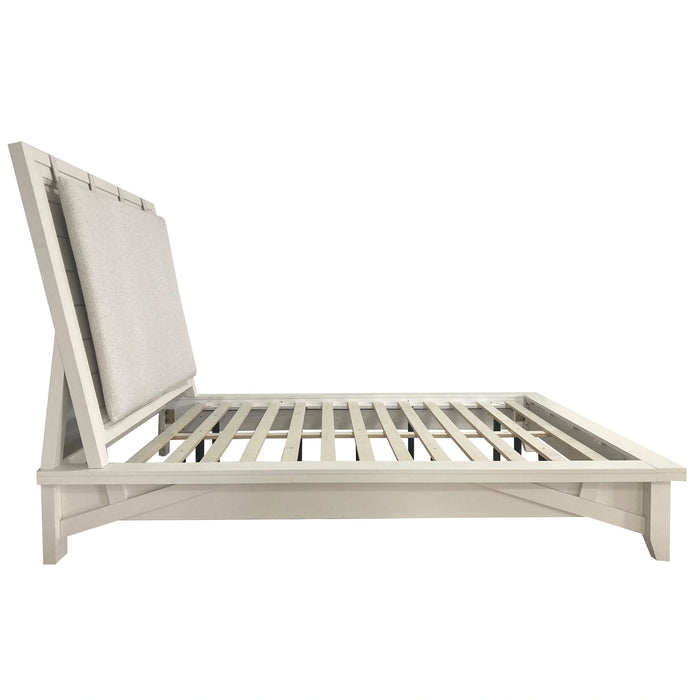 Parker House Americana Modern Bedroom Queen Platform Bed 2 Nightstands Dresser with Mirror and Chest