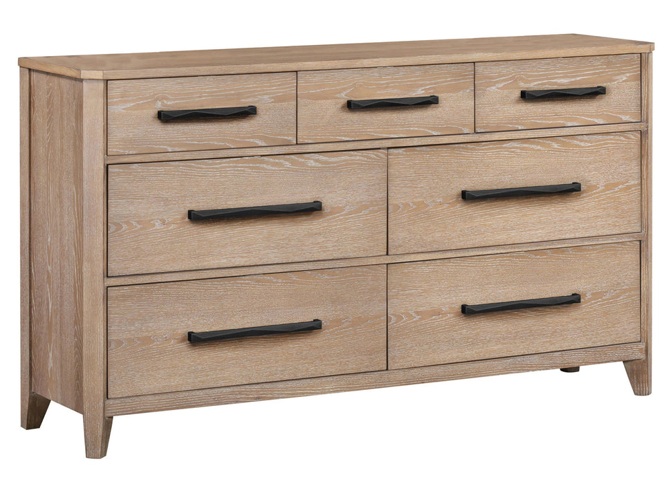 Parker House Breckenridge - Bedroom King Bed 2 Nightstands and Dresser with Mirror