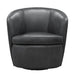 Parker Living Barolo 100% Italian Leather Swivel Club Chair Two Pack