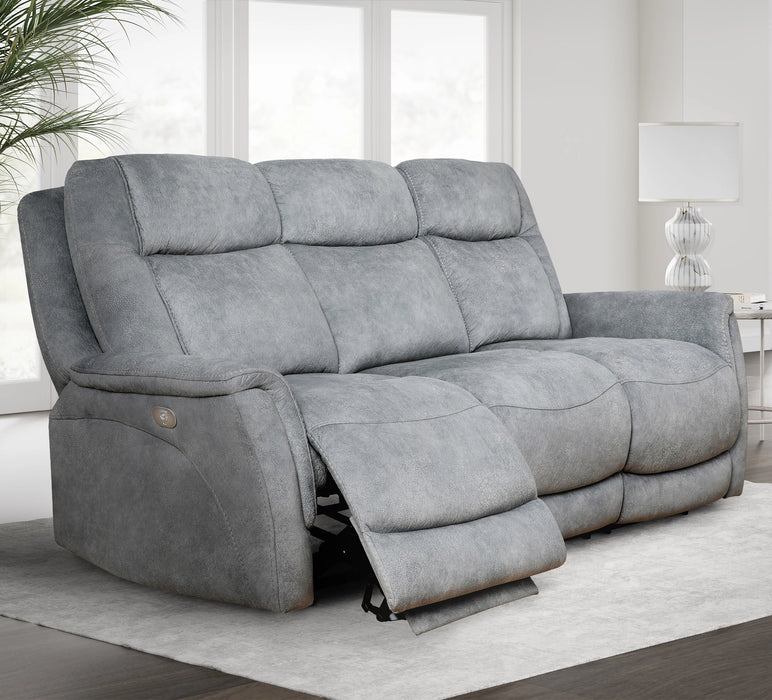 Parker Living Linus - Hudson Grey Power Reclining Sofa and Two Recliners