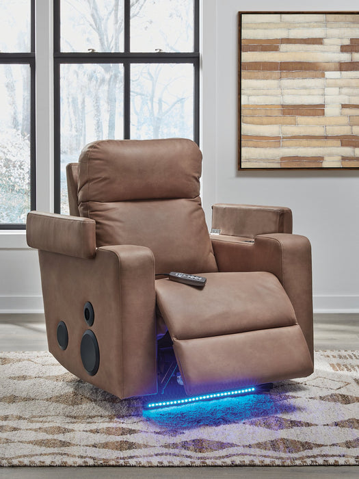 Lorrenton Power Glider Recliner with Audio System - Great Lake Furnishings  (MI)