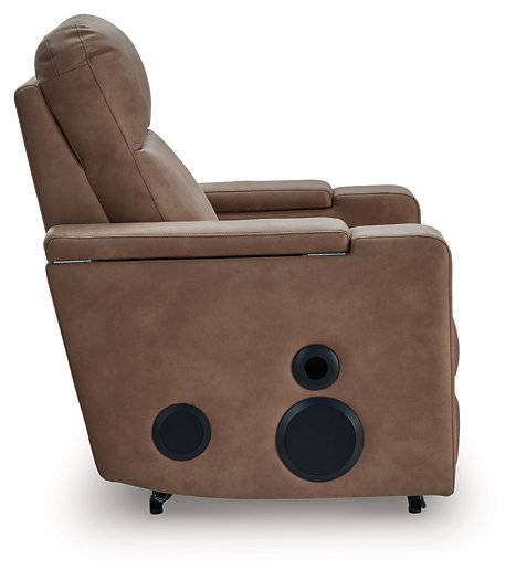 Lorrenton Power Glider Recliner with Audio System - Great Lake Furnishings  (MI)