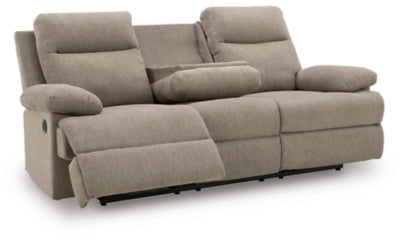 Side-Swipe Reclining Sofa with Drop Down Table - Great Lake Furnishings  (MI)