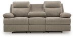 Side-Swipe Reclining Sofa with Drop Down Table - Great Lake Furnishings  (MI)